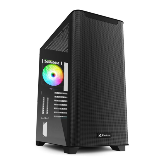 caja atx sharkoon m30 rgb 2xusb3.0 sin fuente rgb negro