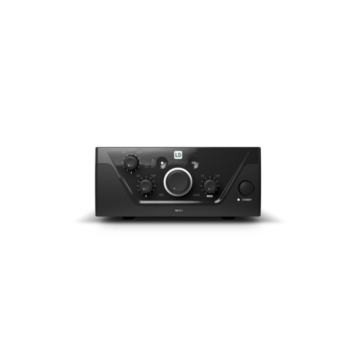 ld systems ld systems integration serie preamplifier  ldprest1  4 channel stereo mixer preamplifier