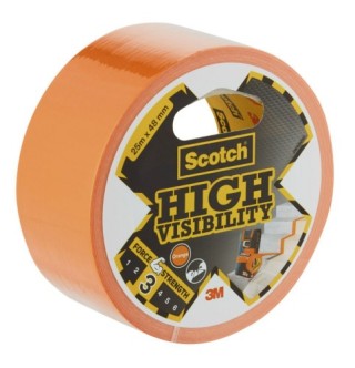 scotch rollo cinta americana high visibility 2904 naranja 48mm x 25m scotch 7100205301