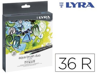 lyra estuche 36 uds lyra aqua brush duo  lyra l6521360