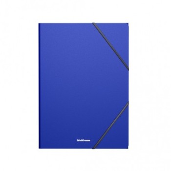 erich krause carpeta con gomas elasticas matt classic, a4, azul erich krause 53322  pack  4 unidades