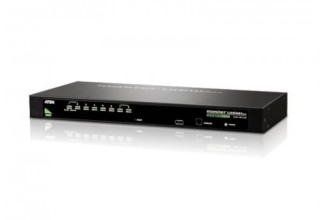 aten aten cs1308 interruptor kvm montaje en rack negro