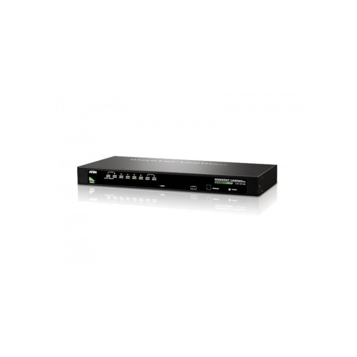aten aten cs1308 interruptor kvm montaje en rack negro