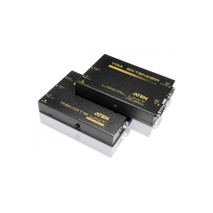 aten aten ve150a extensor audio/video transmisor y receptor de senales av negro