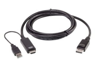 aten aten cable hdmi a displayport true 4k de 1,8 m