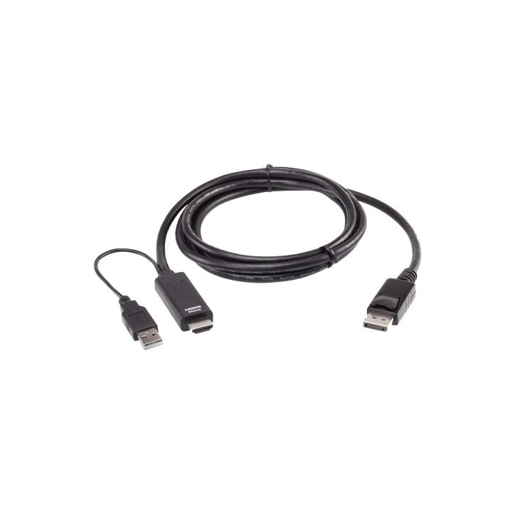 aten aten cable hdmi a displayport true 4k de 1,8 m