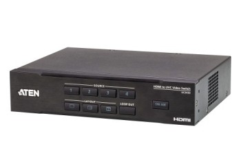 aten aten conmutador de video hdmi a usb de 4 entradas camlive pro 4k