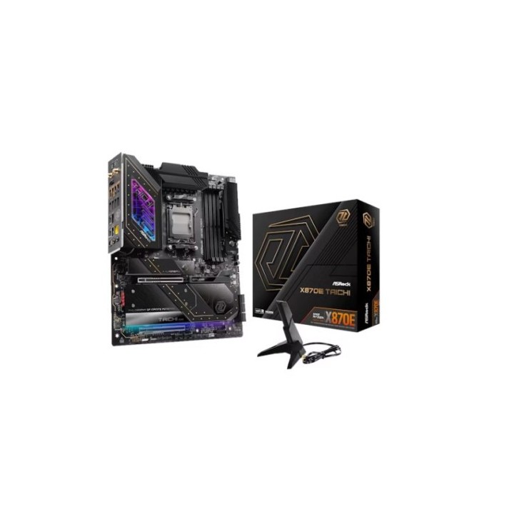 asrock placa asrock x870e tachi,amd,am5,x870e,4ddr5,256gb,2usb4 type c+hdmi,6sata3,4m.2,2usb4,7usb3.