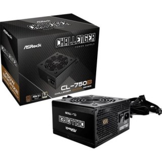 asrock fuente alimentacion asrock cl 750b,psu,750w,80 plus bronze,120mm,active pfc,pci e 5.1  12+4pi