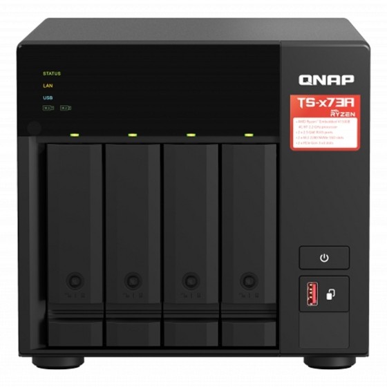 qnap ts 473a 8g nas 4xhdd bay 2x2.5gbe 4xusb