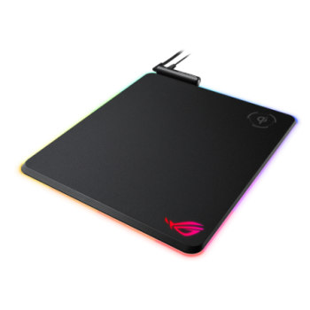 asus asus rog balteus negro alfombrilla de raton para juegos