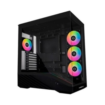 torre atx lian li v100 black 4 vent argb   max cpu cool 180mm max vga 415mm 4 vent argb   max cpu co