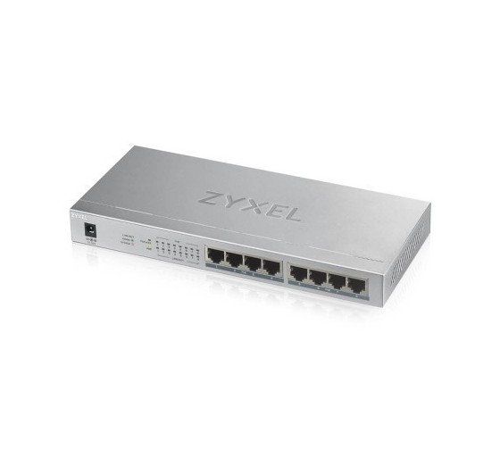 zyxel zyxel gs1008hp no administrado gigabit ethernet  10/100/1000  energia sobre ethernet  poe  gri