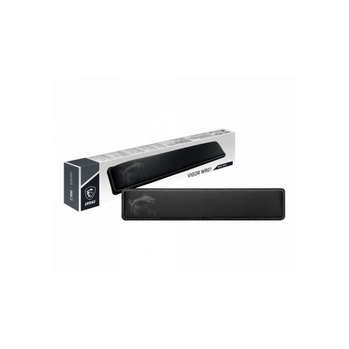 msi msi vigor wr01 descansa munecas espuma de memoria, caucho negro