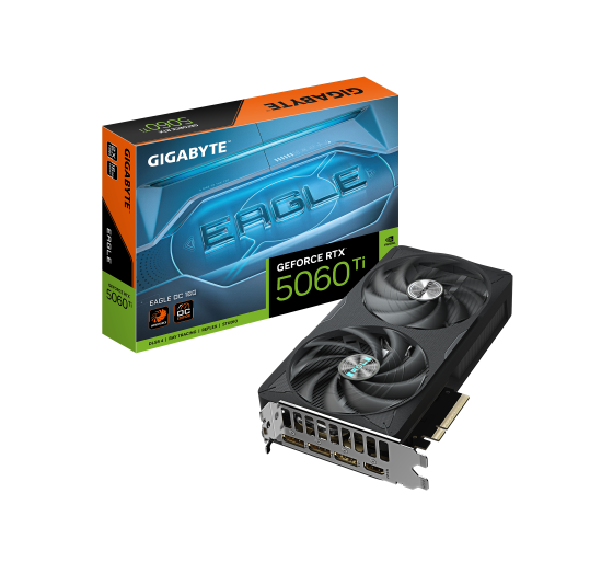 gigabyte gigabyte geforce rtx 5060 ti eagle oc 16g tarjeta grafica â 16 gb gddr7, 128 bits, pci e