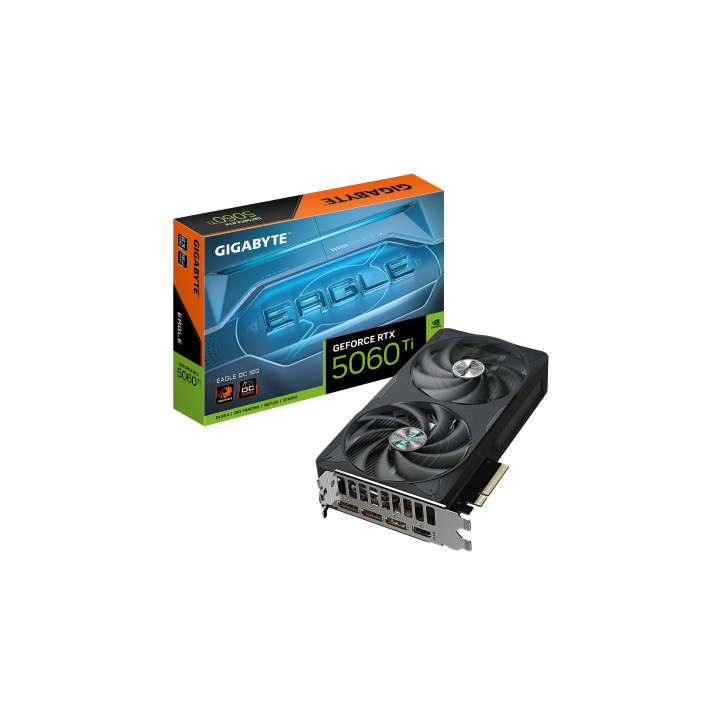 gigabyte gigabyte geforce rtx 5060 ti eagle oc 16g tarjeta grafica â 16 gb gddr7, 128 bits, pci e