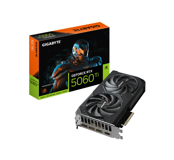 gigabyte gigabyte geforce rtx 5060 ti windforce 16g tarjeta grafica â 16 gb gddr7, 128 bits, pci e