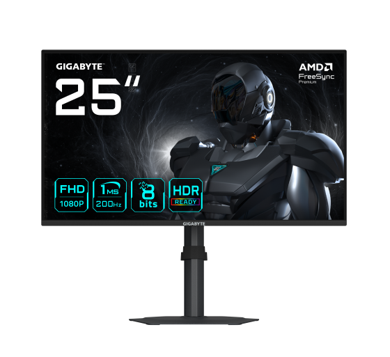 gigabyte gigabyte g25f2 monitor gaming 24,5 fhd â 1920 x 1080, 200hz, 1ms, 300 cd/m2, displayhdr 1