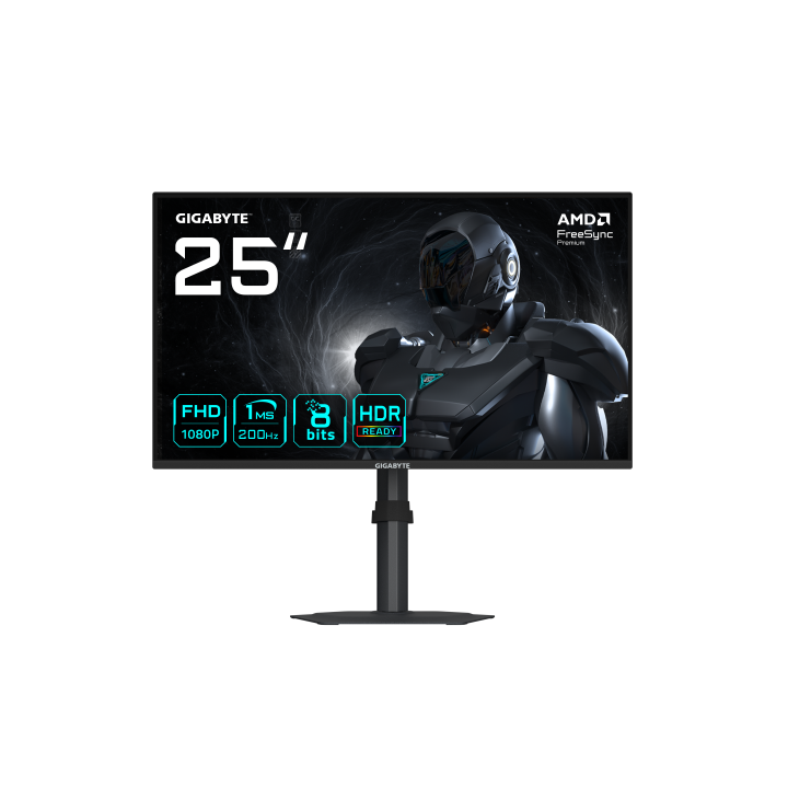 gigabyte gigabyte g25f2 monitor gaming 24,5 fhd â 1920 x 1080, 200hz, 1ms, 300 cd/m2, displayhdr 1