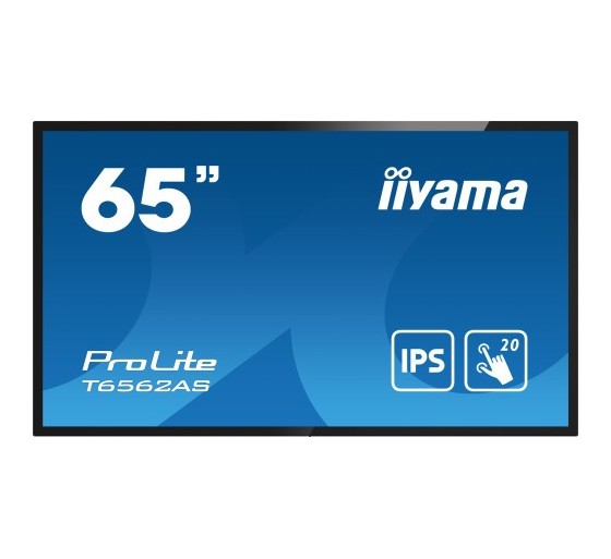 iiyama iiyama t6562as b1 pantalla de senalizacion panel plano interactivo 163,8 cm  64.5  ips 500 cd