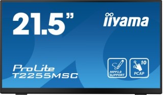 iiyama monitot iiyama 22 tactil capacitivo, t2255msc b1, ips, 60hz, 5 ms, hdmi, usb, displayport, al