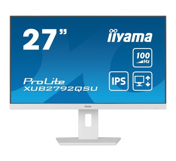 iiyama monitor iiyama 27/2560 x 1440/3.7 mpx/wqhd/100hz/250cd/16 9/hdmi/led/blanco