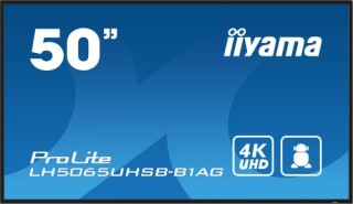 iiyama monitor iiyama 50 , uhd va panel, haze 25%, 800cd/m, horiz y vert, signal failover, mm 2x 10w