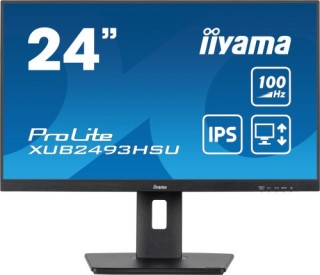 iiyama monitor iiyama 24â panel ips con usb , hub  100hz  y ajustable en altura