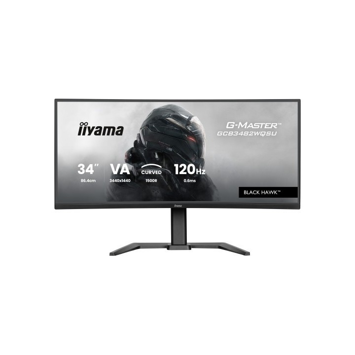 iiyama monitor iiyama g master gcb3482wqsu b1, curvo 34, 120hz, 500cd