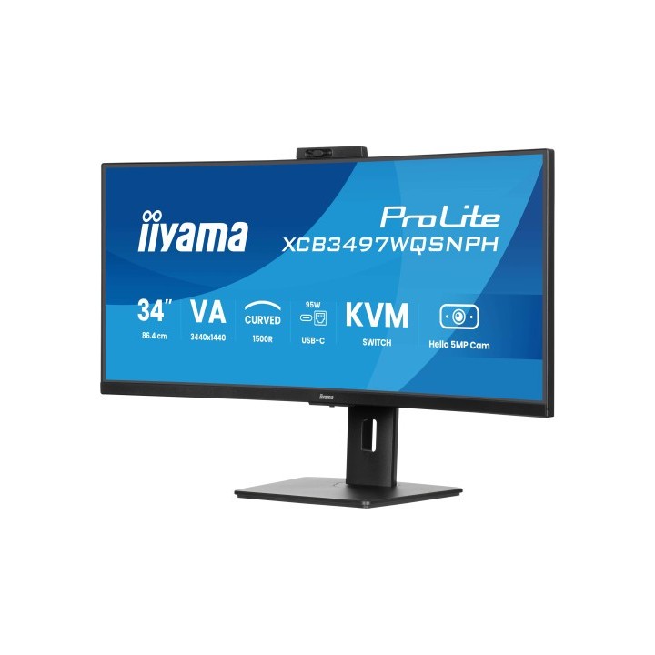 iiyama monitor iiyama va, 2h 1dp,dock, kvm,  95w, 5mp hello