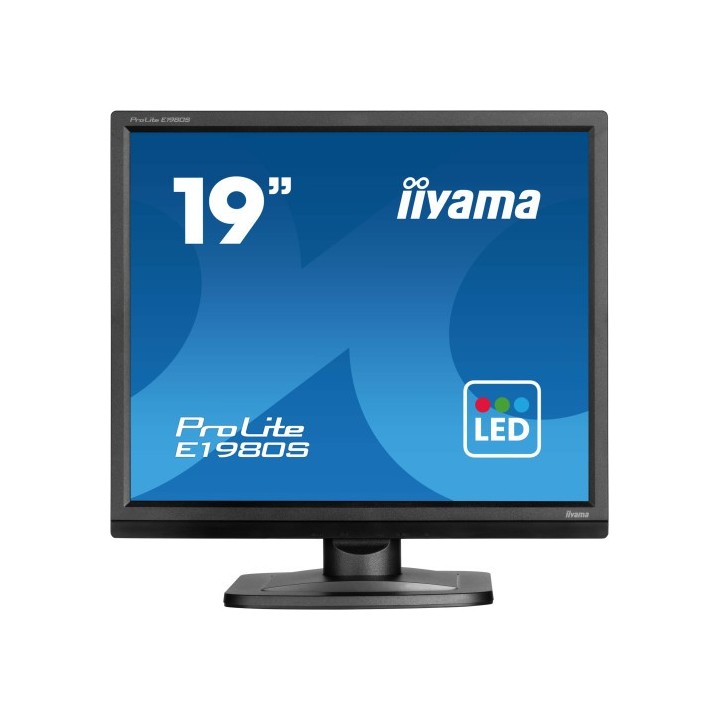 iiyama iiyama prolite e1980s b1 pantalla para pc 48,3 cm  19  1280 x 1024 pixeles vga led negro