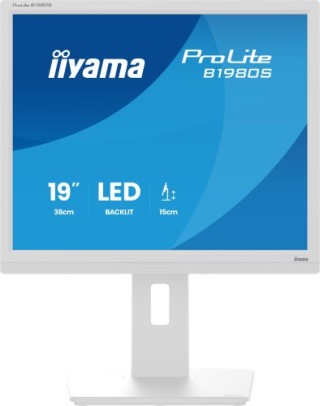 iiyama iiyama prolite b1980s w1 pantalla para pc 48,3 cm  19  1280 x 1024 pixeles svga led blanco