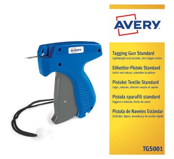 avery pistola etiquetadora manual color azul avery tgs001
