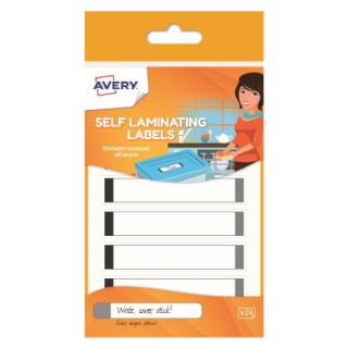 avery paquete 24 etiquetas plastificadas gris resistentes al agua 86x17mm avery apgris24 uk
