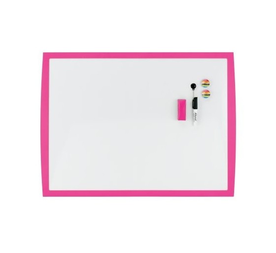 nobo pizarra magnetica 430x585mm marco fucsia nobo 2104177