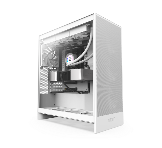 nzxt nzxt h7 flow midi tower blanco