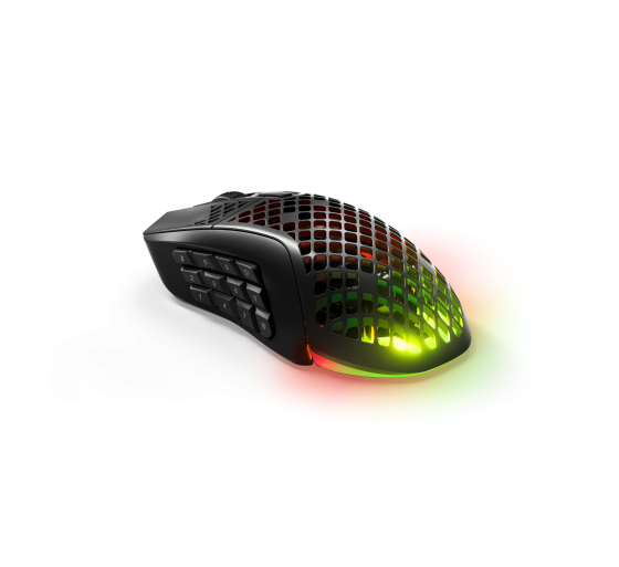 steelseries steelseries aerox 9 raton ambidextro rf wireless + bluetooth optico 18000 dpi