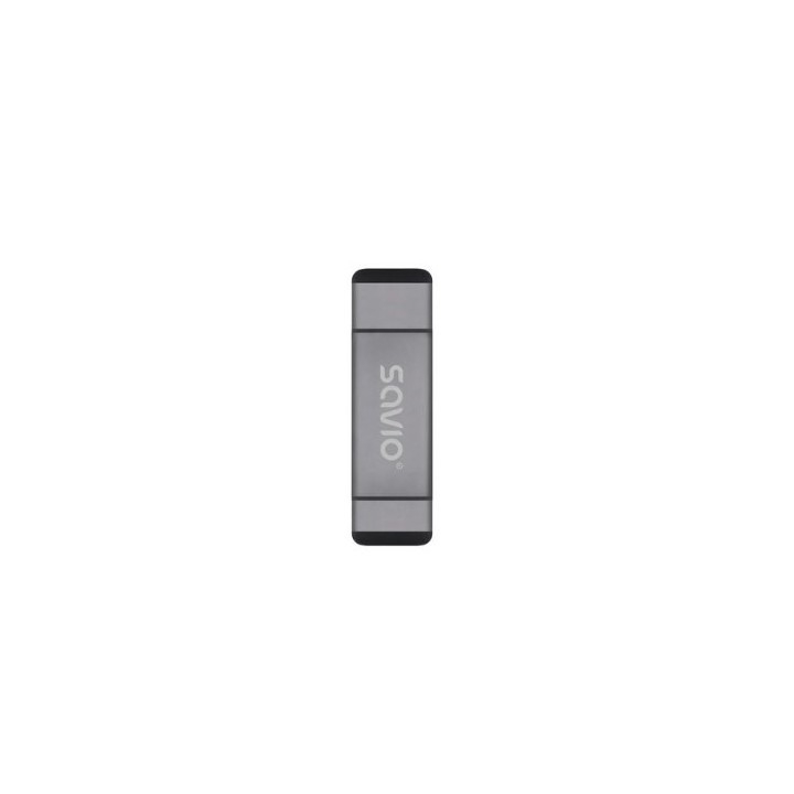 lector tarjetas  sd usb 3 en 1 savio ak 72 negro 480?mb s datos tarjetas soporte uso facil
