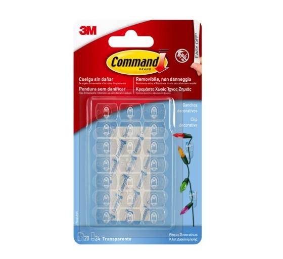 3m command blister 3 ganchos adhesivos blanco pequenos con punta alambre hasta 225g command 17067 3m