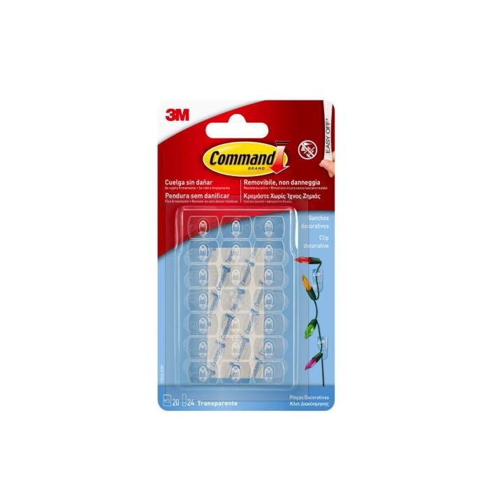 3m command blister 3 ganchos adhesivos blanco pequenos con punta alambre hasta 225g command 17067 3m