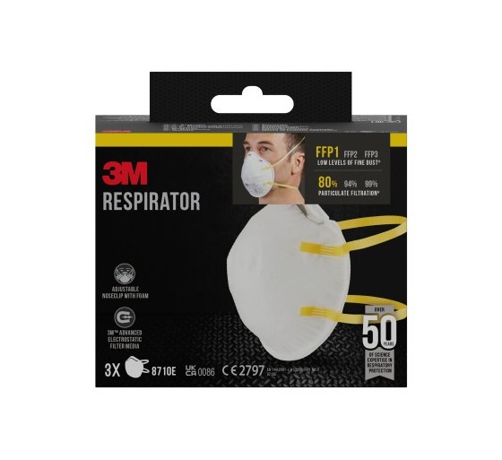 3m command caja 3 mascarillas respiradoras 8710 3 ffp1 3m 7100329378