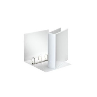 esselte carpeta personalizable pvc 2 bolsillos anillas 2 25 mm. formato a4 color blanco esselte 4973