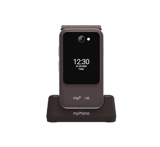 movil smartphone myphone harmony 4g lte praline coll brown 2,8  1,44  4g lte volte 2000mah 2mp sos