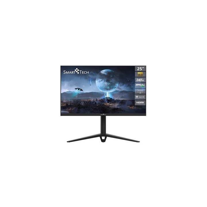 monitor 25  smart tech 245g01fvf pivot. reg.altura va 240hz 1ms 1xhdmi 1xdp 1xusb c 3xusb altavoz