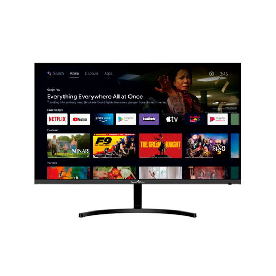 monitor led 24  smart tech 238s01fvf android tv fhd va 60hz 2xhdmi 2xusb2.0 altavoces android tv