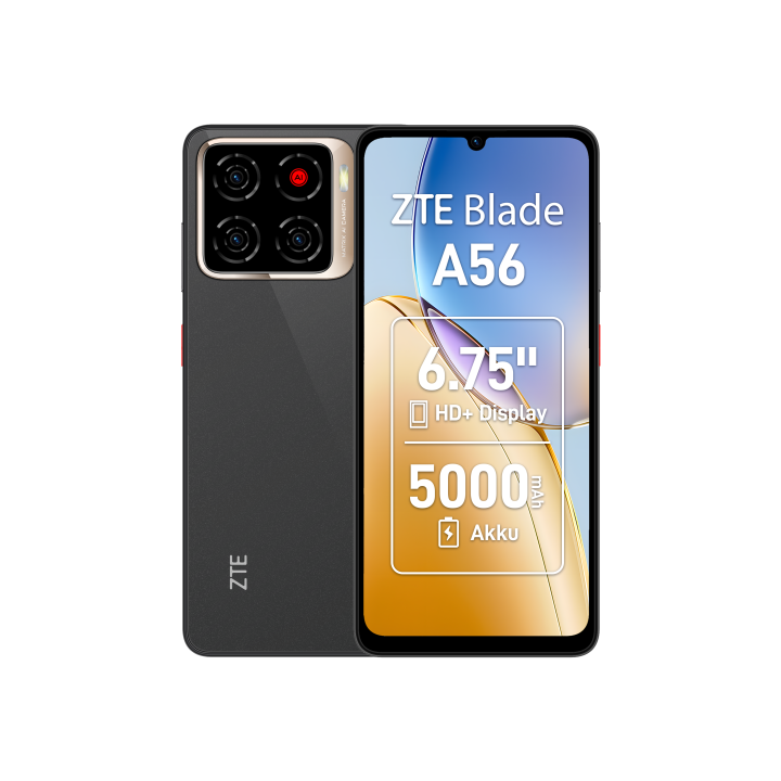 zte zte blade a56 17,1 cm  6.75  sim doble android 15 4g usb tipo c 4 gb 64 gb 5000 mah negro