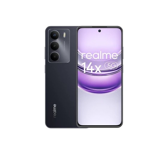 realme realme 14x 5g 16,9 cm  6.67  sim doble android 14 usb tipo c 8 gb 256 gb 5860 mah negro
