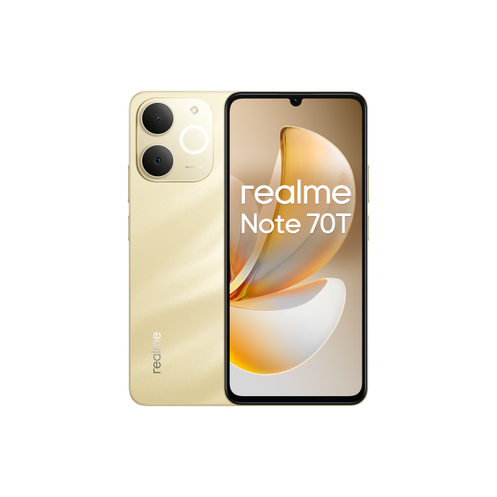 realme realme note 70t 17,1 cm  6.74  sim doble android 15 4g usb tipo c 4 gb 128 gb 6000 mah oro
