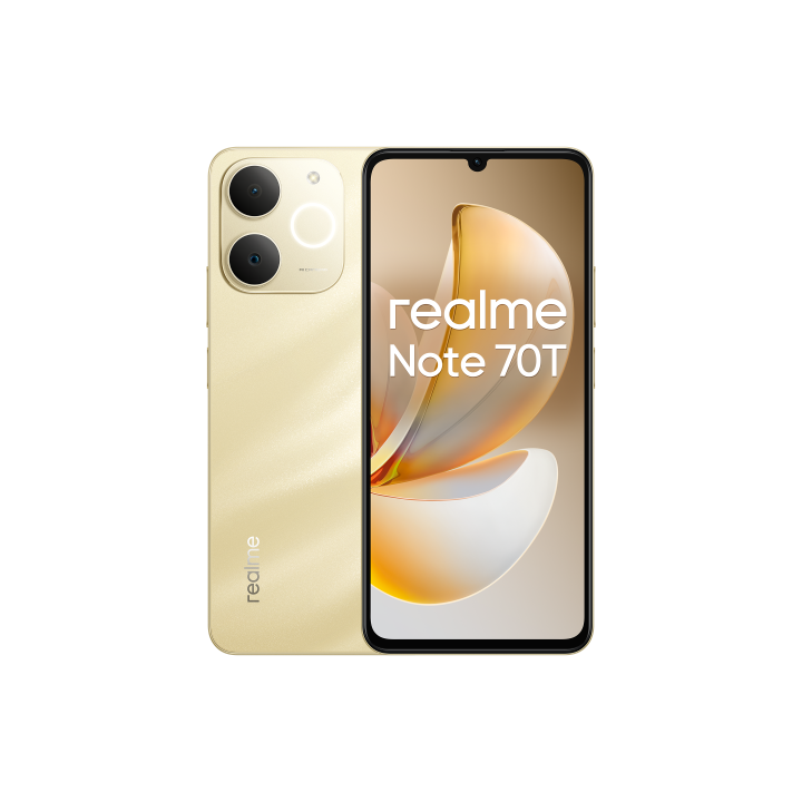 realme realme note 70t 17,1 cm  6.74  sim doble android 15 4g usb tipo c 4 gb 256 gb 6000 mah oro