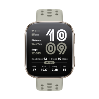 amazfit amazfit bip 6 stone 5 cm  1.97  amoled digital 390 x 450 pixeles pantalla tactil oro gps  sa